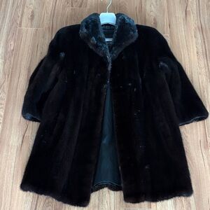 Elegant fur vintage coat